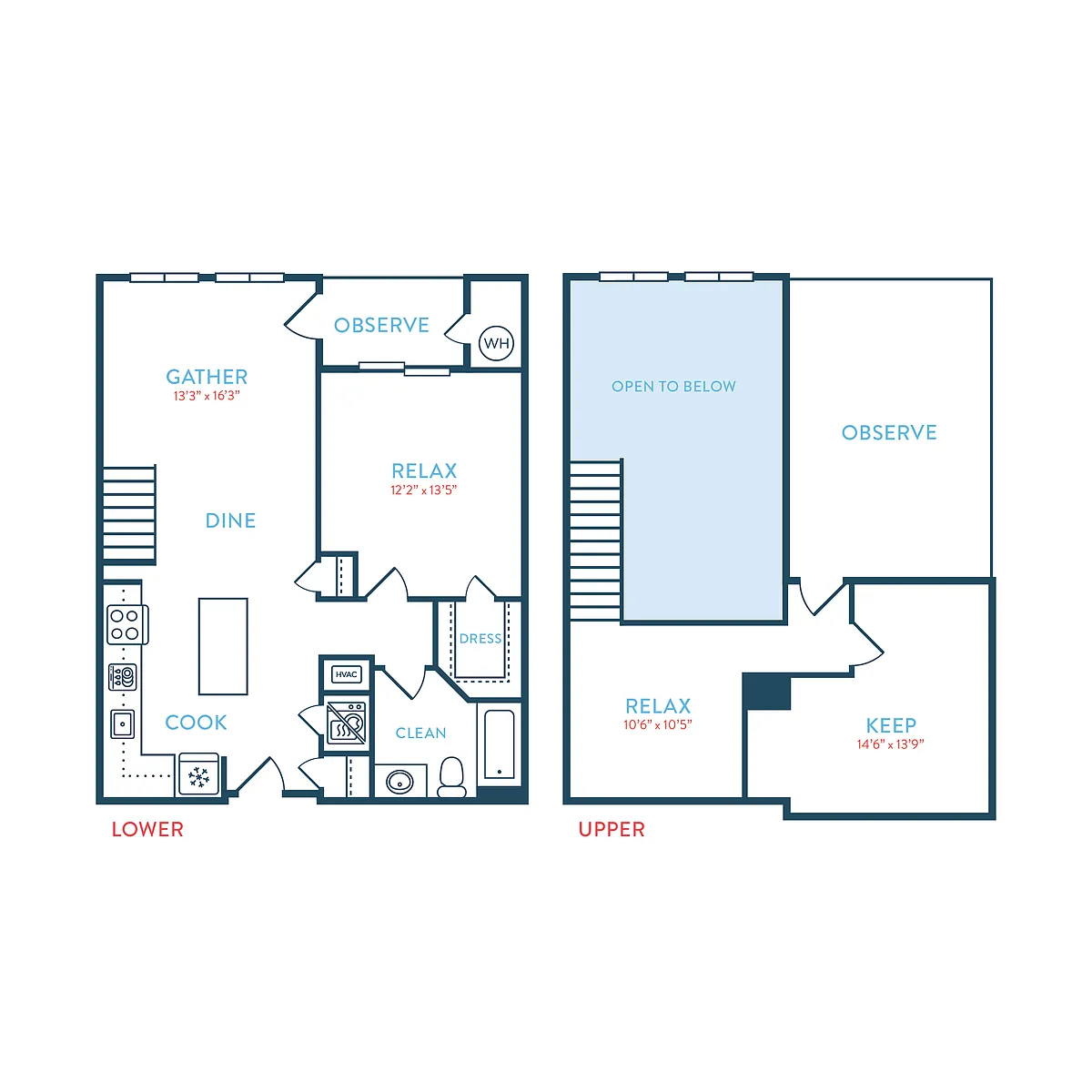Floor plan Quincy A1 Loft