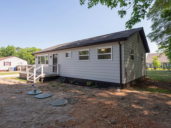 Yard has been reseeded after septic instillation