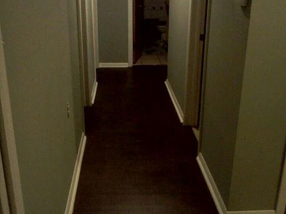 Hallway with new floor