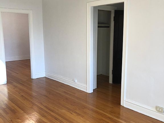 Doorway to closet/bathroom and bedroom door
