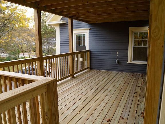 Private deck off of the kitchen