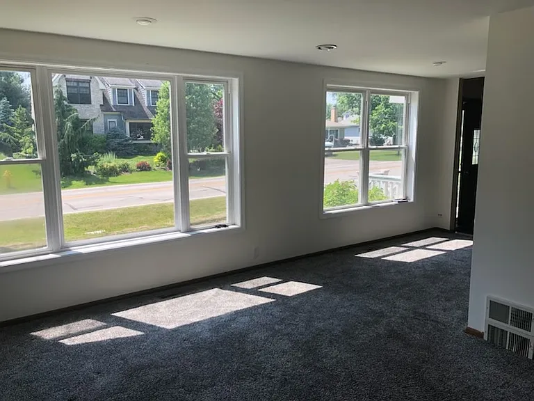 Large living room at front of house
