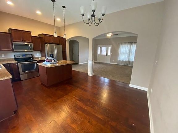 Kitchen / Living Room from rear of house