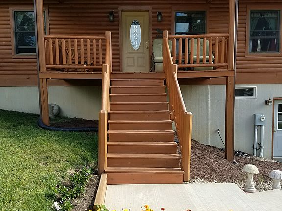 View of the front porch