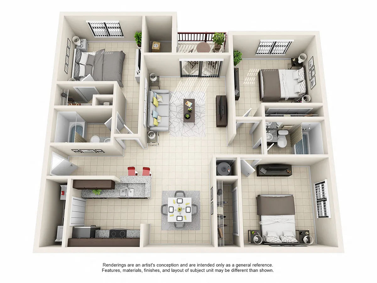 Floor plan Model C