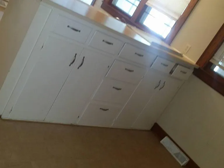 cabinets in dining room