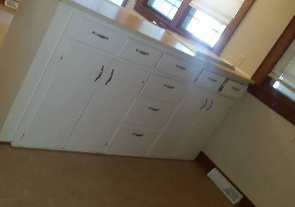 cabinets in dining room