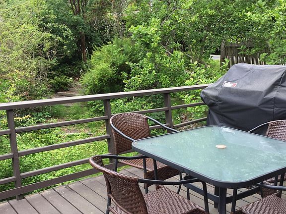 View off deck towards street