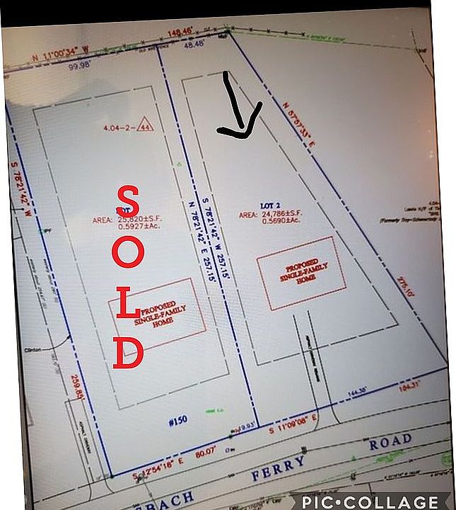 Utilities at road
Driveway in