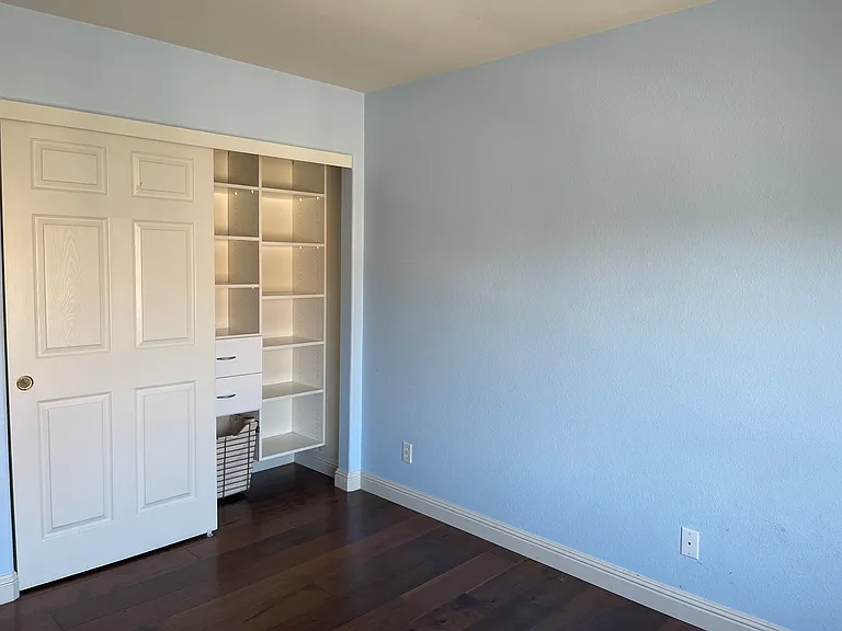 second level bedroom closet