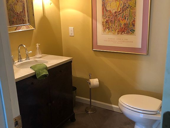 Powder Room Front Hallway
