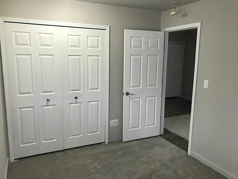 Bedroom 1, New carpet and new doors.