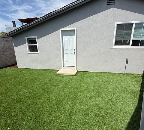 Back door leading to yard