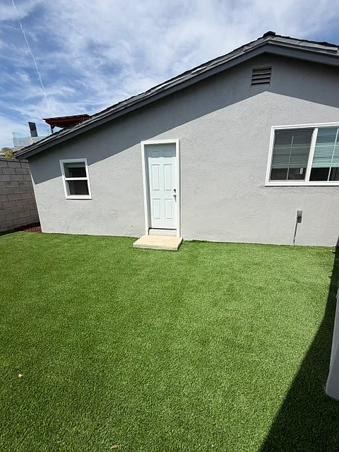 Back door leading to yard