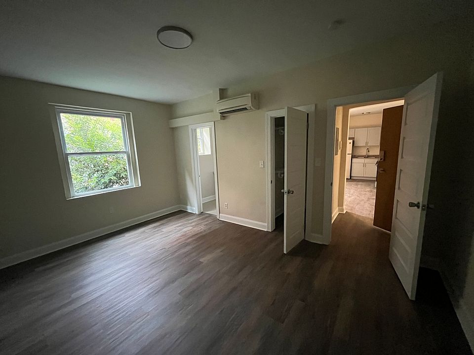 Bedroom with closet and bathroom