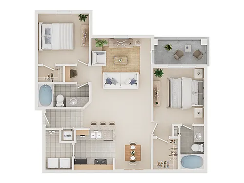 Floor plan Chestnut Oak