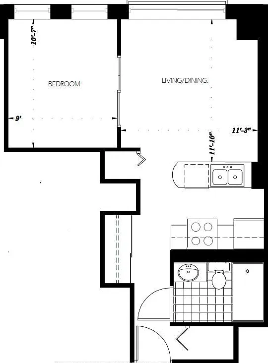 1 bed, $1,950 — Photo 4