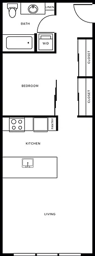Floor plan A7- One Bedroom