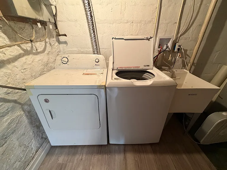 Laundry in shared basement