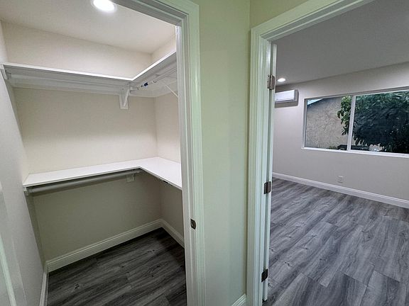 Walk-in closet with Master Bedroom