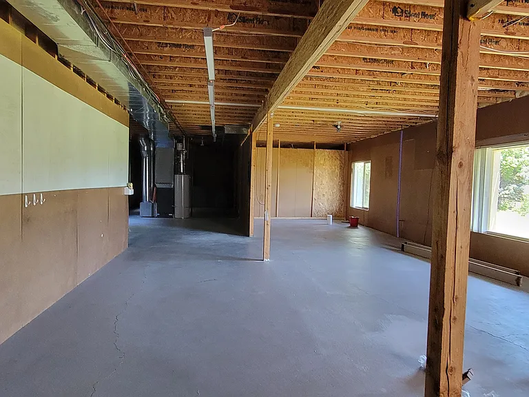 large unfinished basement