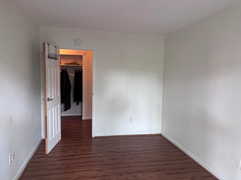 Bedroom into hallway/closet