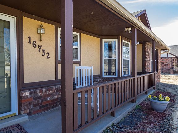Inviting covered front porch.