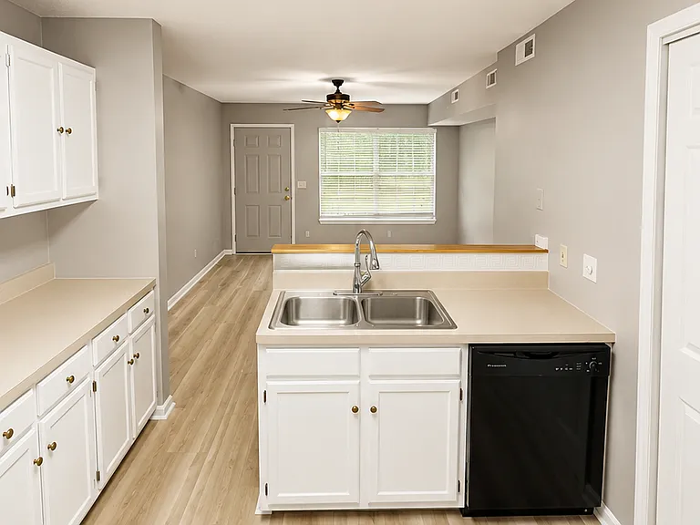 Kitchen, Facing Into Living Area