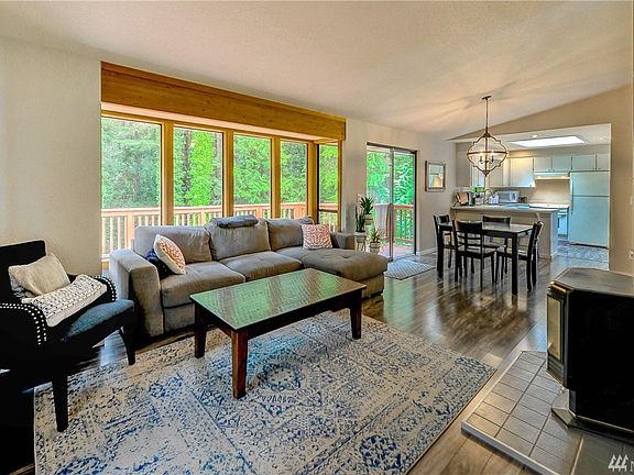 Look at that view from the living room! So private and peaceful.