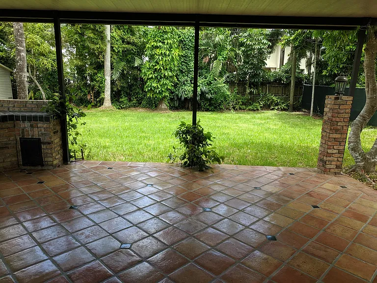 Large backyard