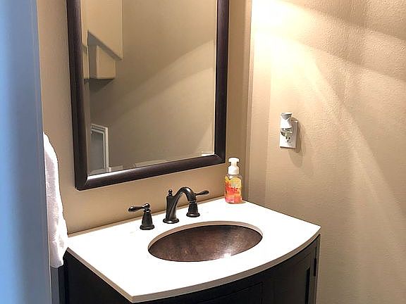1/2 bathroom downstairs 