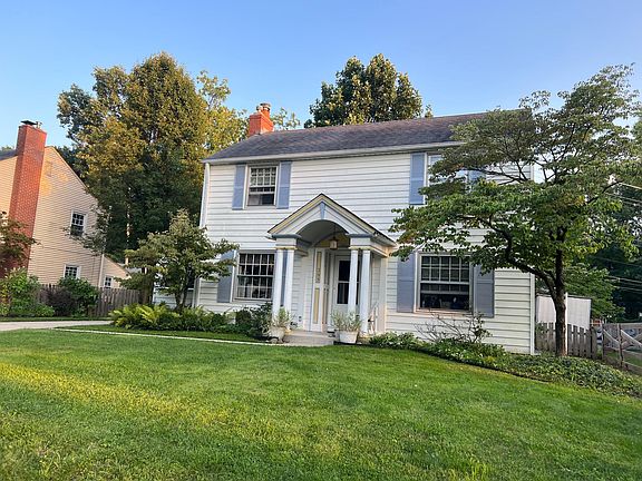 Fully fenced, porch big enough for chairs, small table