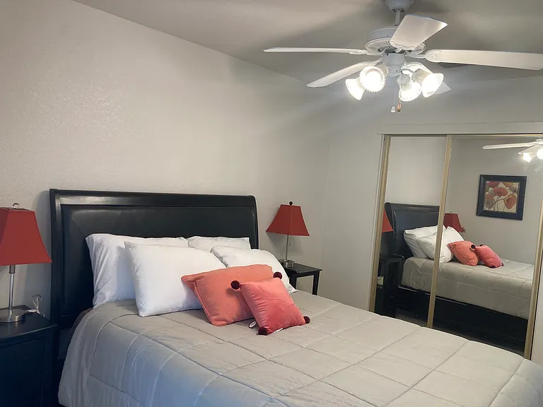 One of the bedroom is available upstairs
