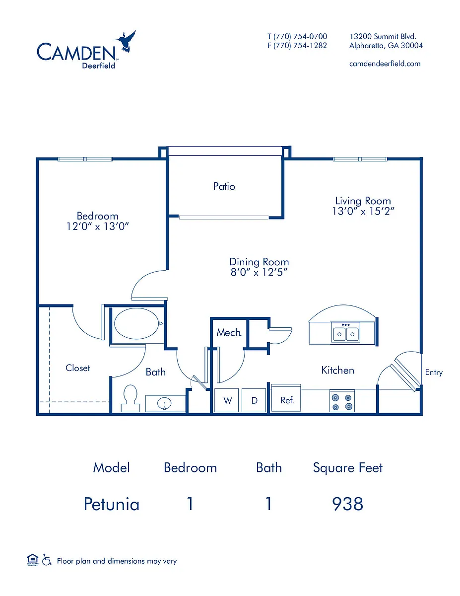 Floor plan Petunia