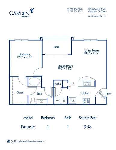 Floor plan Petunia