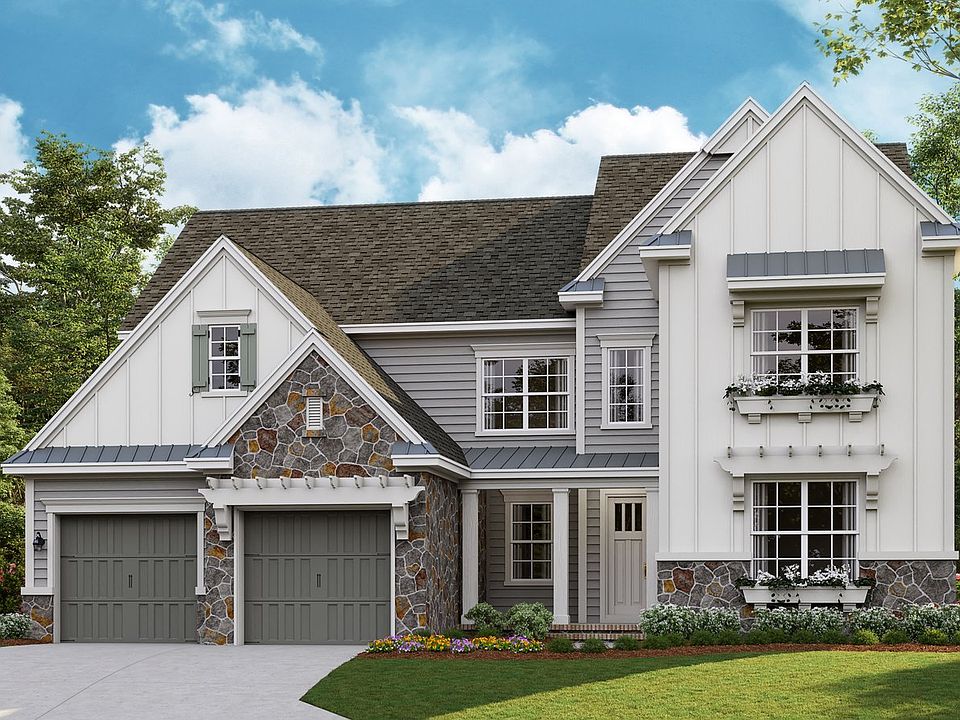 Napa - American Cottage a 3-Car Tandem Front Load Garage Note Renderings may show optional fe