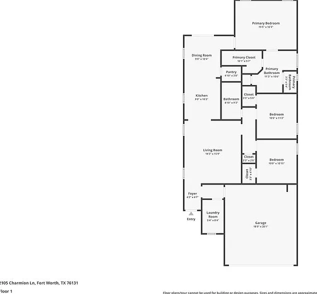 3 bed, 2.0 bath, 1393 sqft, $1,970 — Photo 2