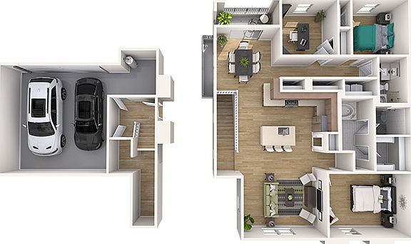 Residence 2 3D Floor Plan