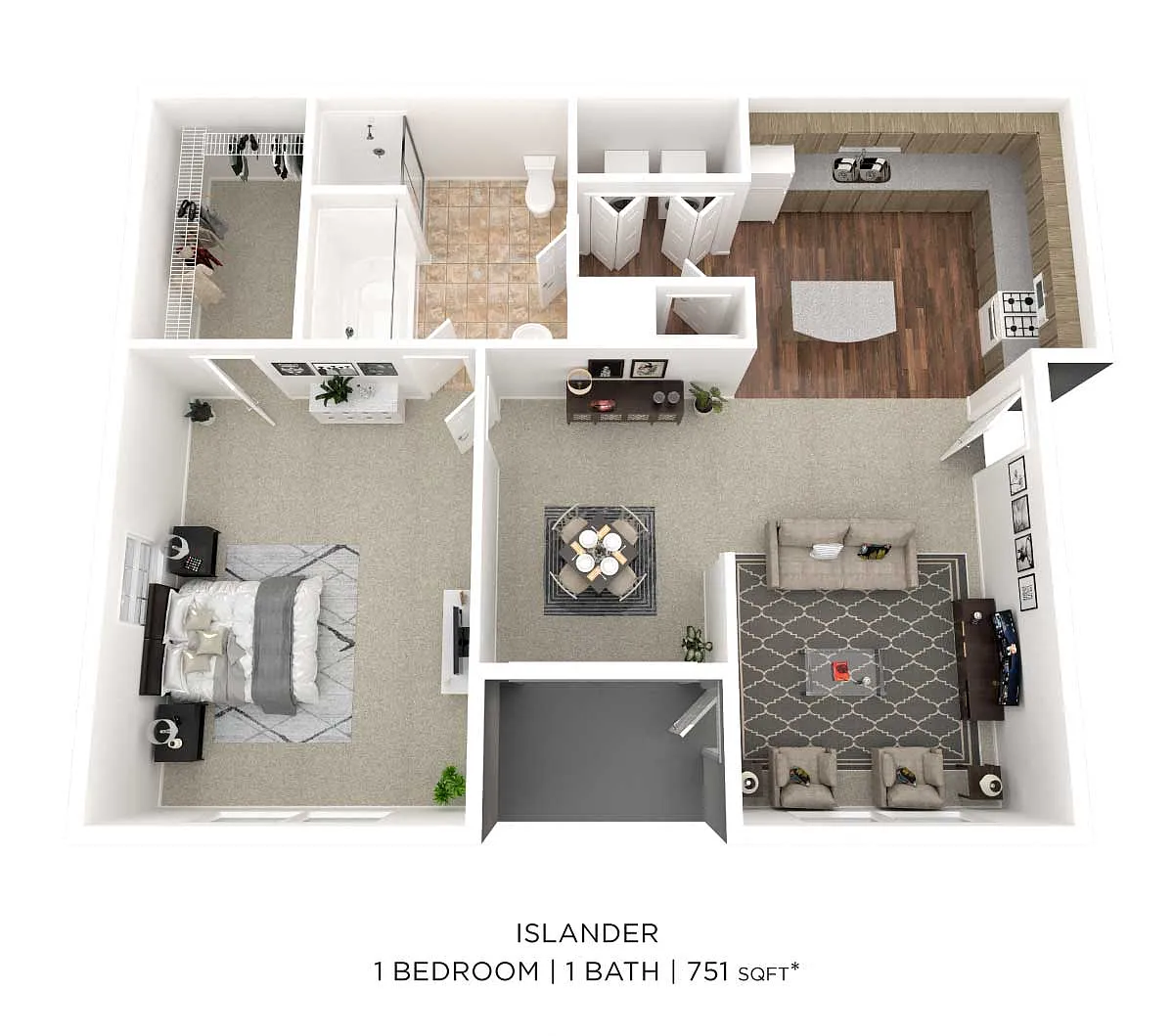 Floor plan One Bedroom