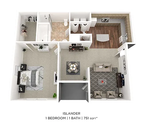 Floor plan One Bedroom