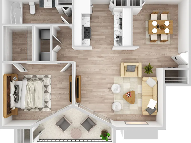 1 Bedroom | 1 Bath | 700 SF 1 Bedroom | 1 Bath | 700 SF