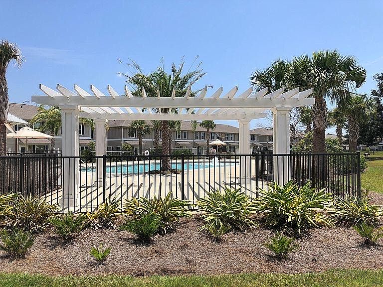 View from townhouse of Pool