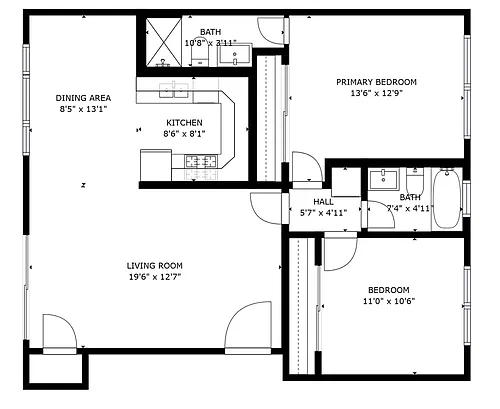 Floor plan 2X2