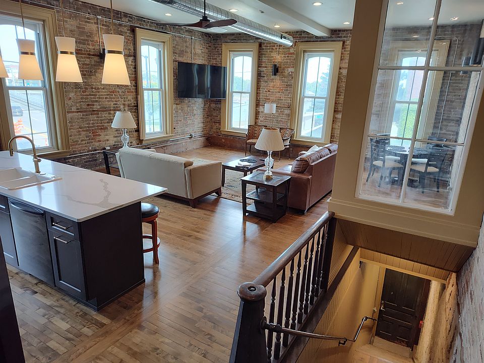 Main Street entry and sleeper sofa