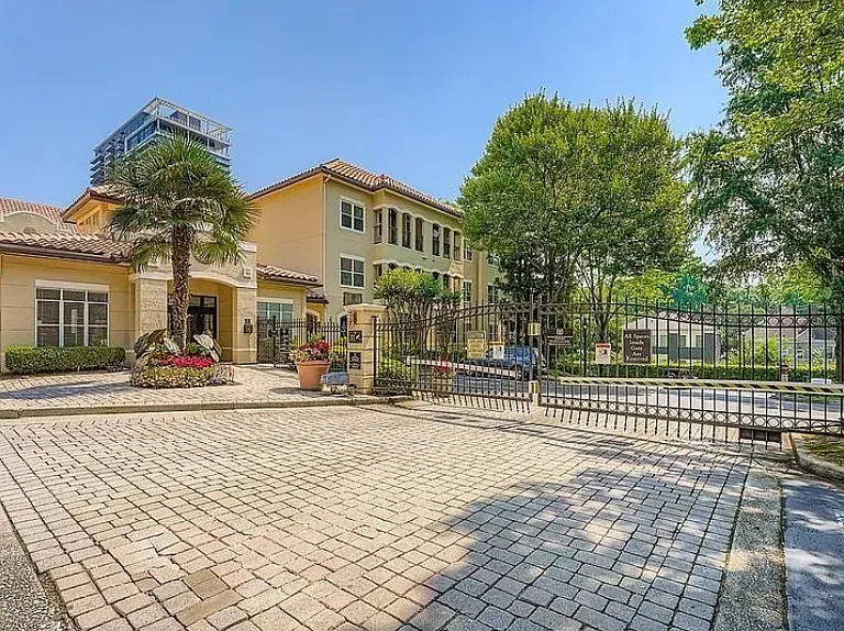 Two gated entrances and exits. One on Juniper and one on 10th Street. Reserved and visitor parking spaces.