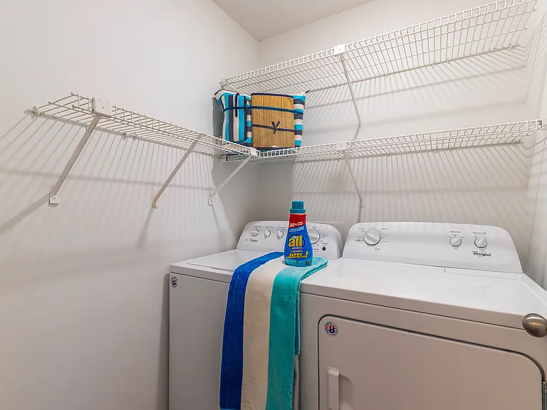 In-unit laundry in most apartments