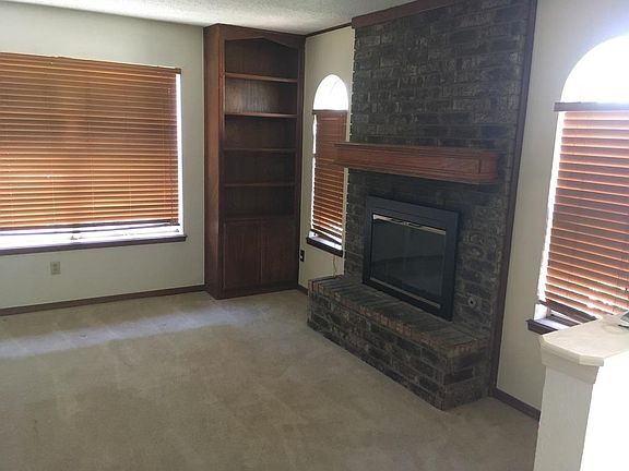 Living room with plantation shutters