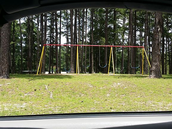 Neighborhood park's swingset