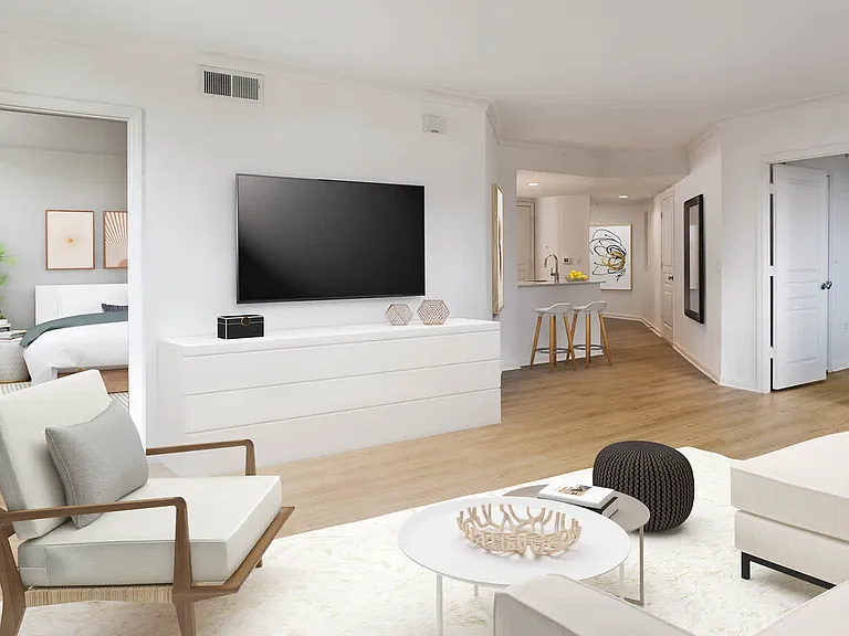 Living Room with Hard Surface Flooring