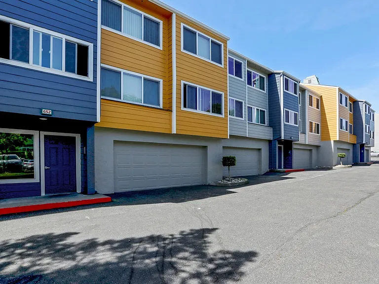 Some apartments offer garage parking